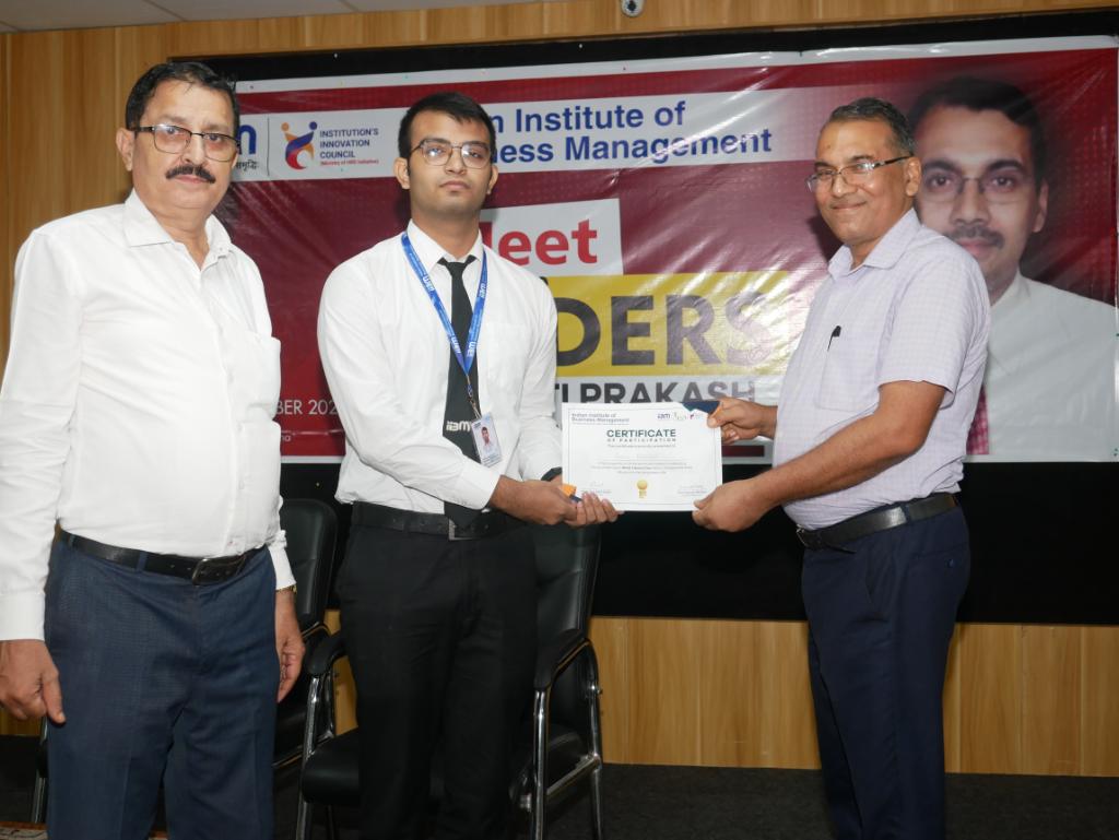 Meet the Leader: Mr. Jyoti Prakash at IIBM - Inspiring Minds